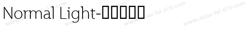 Normal Light字体转换
